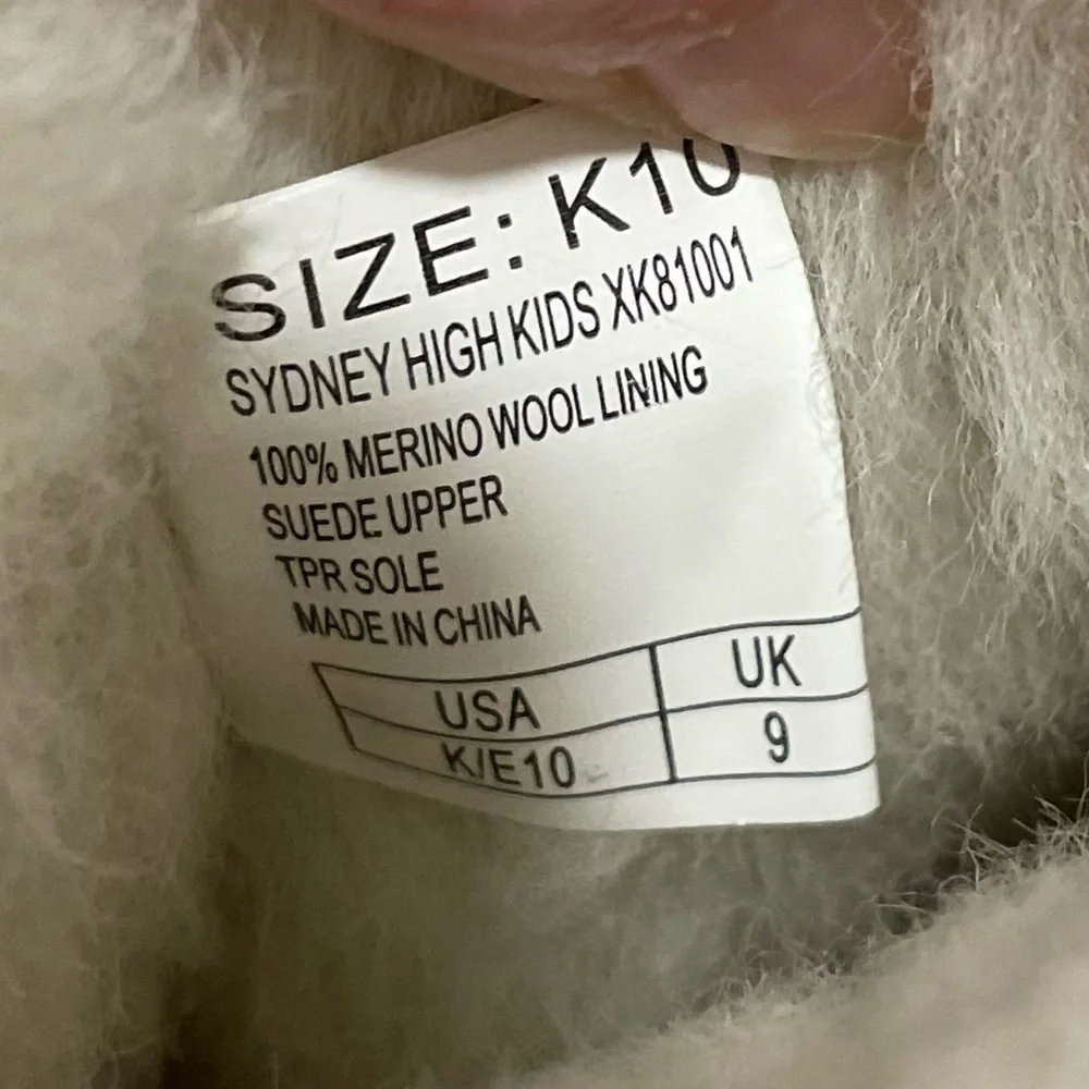 NEW UKALA SYDNEY HIGH FLEECE LINED SUEDE BOOTS Merino Wool lining